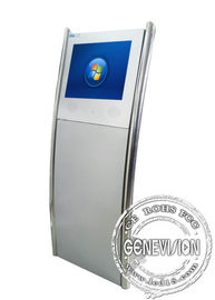Синьяге Вифи цифров сенсорного экрана андроида, стойка рекламы ЛКД серебра Флоорстандинг