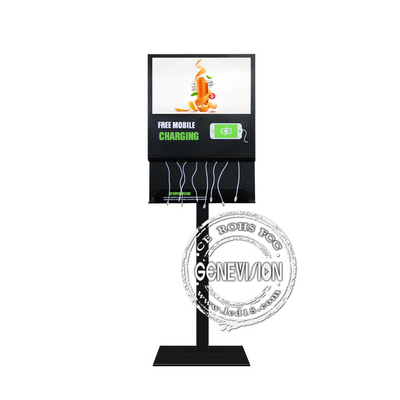 21.5 дюймовый андроид Wi-Fi черный цвет зарядки рекламный киоск с зарядкой мобильного телефона провода для аэропорта