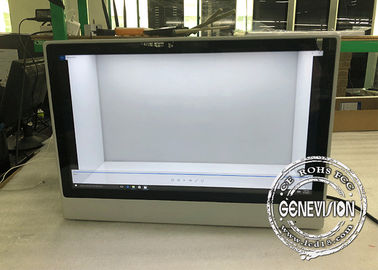 Взаимодействующая витрина Лкд экрана касания прозрачная 21,5 дюйма с Виндовс/ВИФИ
