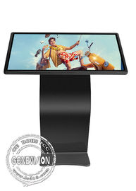 Черные киоск экрана касания Виндовс 10 взаимодействующий 55 дюймов с 5Г для выставки