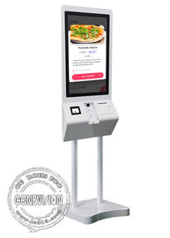 Экран касания супер тонкого киоска обслуживания собственной личности ресторана 27 дюймов емкостный с системой андроида 7,1