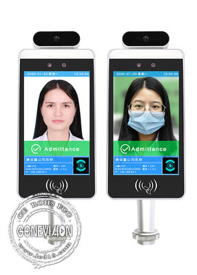Высоты термометра опознавания посещаемости конторского персонала андроида киоск проверки температуры тела лицевой регулируемый