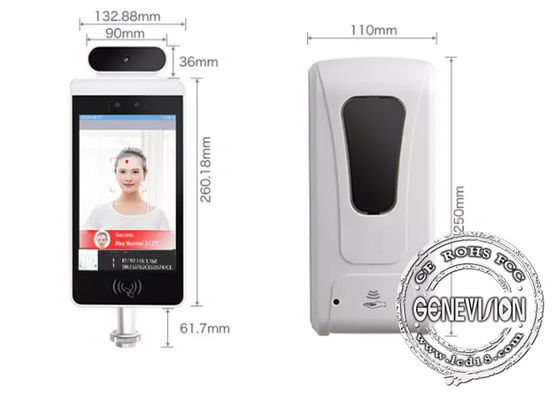 8&quot; система SmartPass термометра опознавания EUDCC LCD лицевая