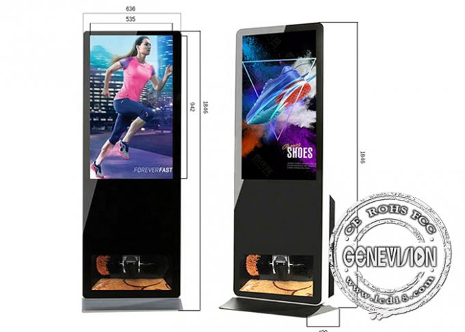 Тотем Signage цифров киоска рекламы LCD андроида полировщика ботинок 55 дюймов