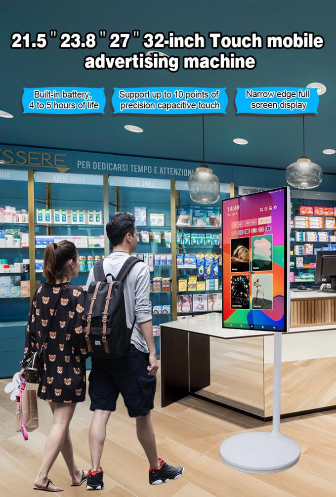 24" 27" 32" Мобильный смарт-экран Android 11 OS 4 ГБ 64 ГБ Сворачиваемый смарт-сенсорный экран с перезаряжаемой батареей 0