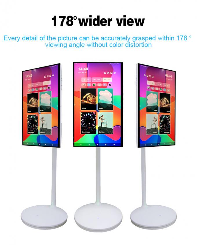 24" 27" 32" Мобильный смарт-экран Android 11 OS 4 ГБ 64 ГБ Сворачиваемый смарт-сенсорный экран с перезаряжаемой батареей 2