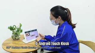 Настольный киоск сенсорного экрана Android 10,0 PCAP оболочки 10,1 дюйма настольный