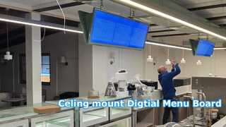 49,5-дюймовый потолочный ЖК-дисплей Android с разрешением 4K, бесплатной CMS и облачным сервером