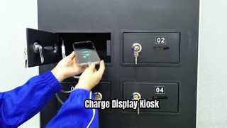 32-дюймовый 43-дюймовый киоск Signage Android Wifi Digital с шкафчиками для зарядки мобильного телефона