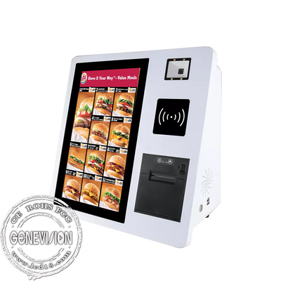 Киоск экрана касания печатания билета заказа еды для обслуживания самообслуживания ресторанов рынков