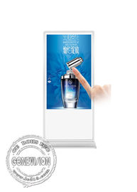 Стандее монитора экрана касания инфракрасного 65 андроида/тонкие киоски рекламы показывают Флоорстандинг