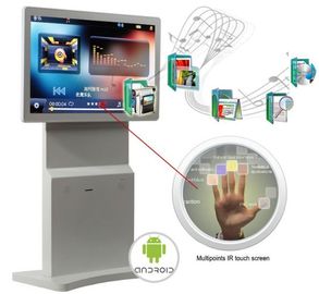 ротатабельный Синьяге цифров киоска 43инч, андроид 7,1 Вифи поворачивает стойку рекламы Лкд экрана, мультитач на варианте