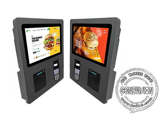 Автоматический киоск обслуживания собственной личности 15,6 дюймов заказывая платежную машину для Ресаурант Кфк Мак