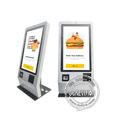 Рабочий стол Android 24 дюймовый сенсорный экран самообслуживание автоматический платежный аппарат для ресторана