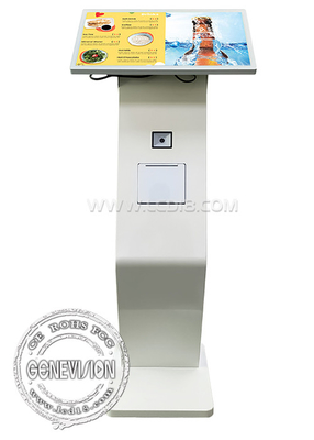 21.5&quot; Бесденежный самостоятельный заказ Сенсорный экран ЖК-платежный аппарат K Стоянка с принтером QR-код сканер