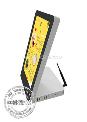 15.6 дюймовый L-образный табличный рекламный экран с сенсорным экраном или без сенсорного экрана для прилавка