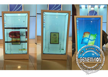 Оборудование рекламы коробки дисплея дистанционного управления андроида 55 дюймов прозрачное гибкое