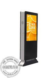 49 Синьяге экрана касания полный ХД рекламы дюйма ЛКД на открытом воздухе электронный с камерой распознавания лиц