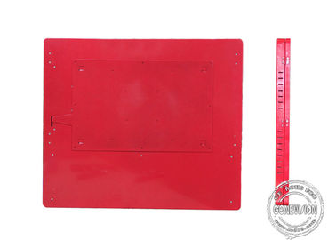 Коробка дисплея ЛКД держателя стены красного цвета светлая 27 дюймов для рекламы лифта