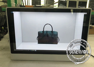 Взаимодействующая витрина Лкд экрана касания прозрачная 21,5 дюйма с Виндовс/ВИФИ