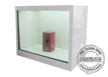 ХД игрок рекламы витрины Лкд 32 дюймов прозрачный для магазина/торгового центра ткани