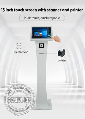 Киоска экрана касания андроида 21,5 дюймов стиль взаимодействующего емкостного свободный стоя
