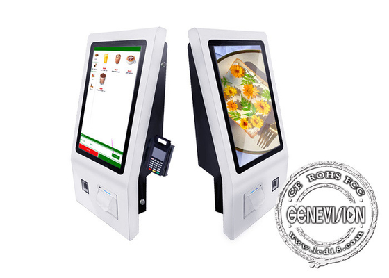 21,5 принтер штрихкода 80mm машины встроенных QR киоска дюйма настольных приказывая терминальный