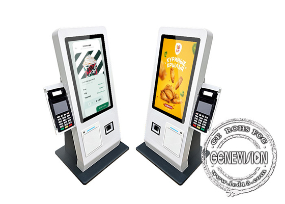 Рабочий стол 15,6 дюйма Android11 Система 2G 16G Киоск самообслуживания с Qr сканером и 80 мм терминальным принтером POS