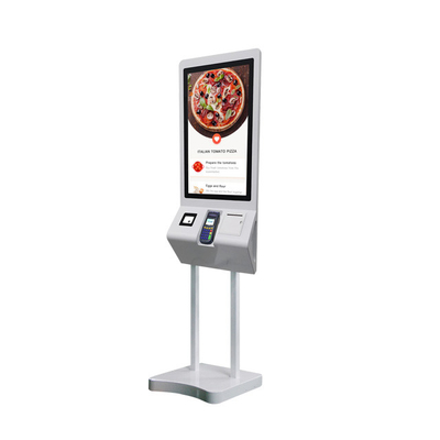 QSR Mcdonald's Self Service Kiosk 27 дюймовый сенсорный экран с сканером принтера 80 мм