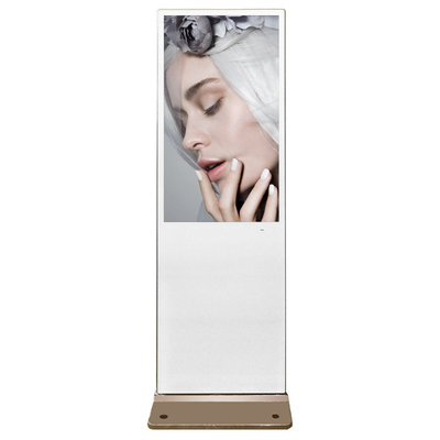 43 дюйма Wifi Digital Signage Тотем Золотой цвет Android Удалённое управление Облачный сервер
