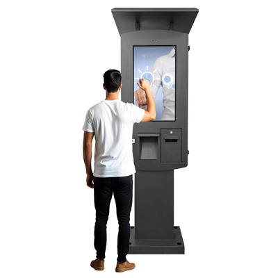 Черный цвет 32 дюймовый термопринтер для открытых киосков, сканер QR-кодов, парковочный платежный терминал