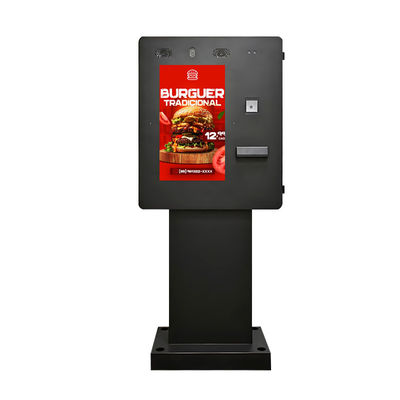 21.5 inch Microphone Camera Built in Self Service Kiosk Touch Screen Kiosk For Outdoor Transactions