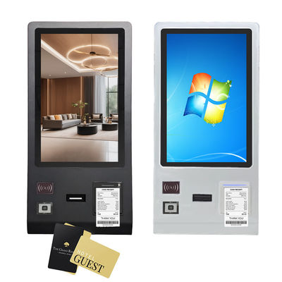 Hotel Check in Room Key Dispenser 24 inch Touch Screen Self Service Payment Kiosk
