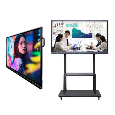 110-дюймовая антибликовая стеклянная сенсорная доска 4K разрешения Android PC All In One для школы и конференц-зала