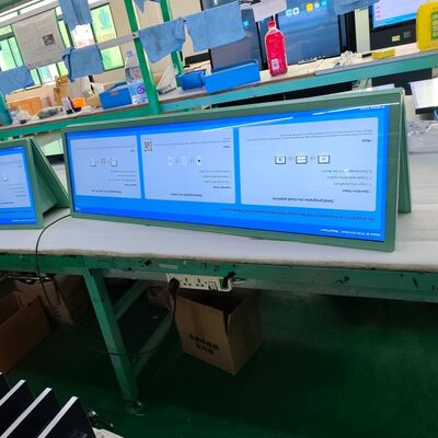 49,5-дюймовый потолочный цифровой дисплей с двумя экранами для меню ресторана