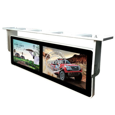 24 автобуса LCD экрана дюйма двойных рекламируя дисплей с операционной системой андроида 7,1