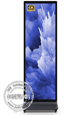 Крытый передвижной киоск положения пола экрана касания 4K LCD