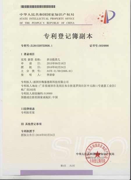 Китай Shenzhen MercedesTechnology Co., Ltd. Сертификаты